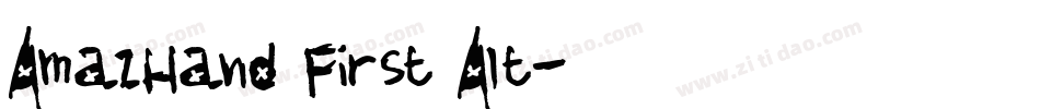 AmazHand First Alt字体转换